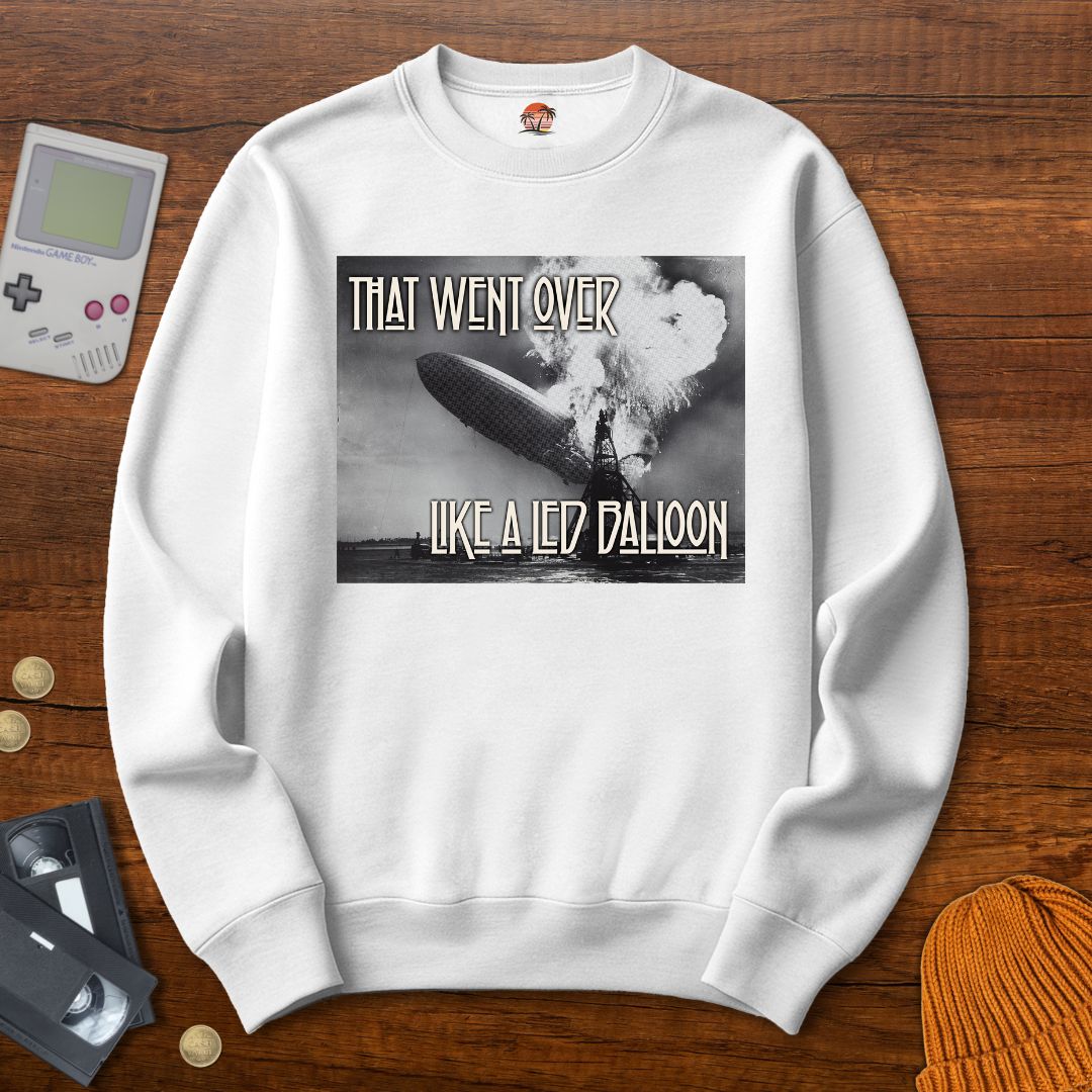 Printify Sweatshirt S / White Led Balloon - Sweatshirt