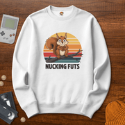 Printify Sweatshirt S / White Nucking Futs - Sweatshirt