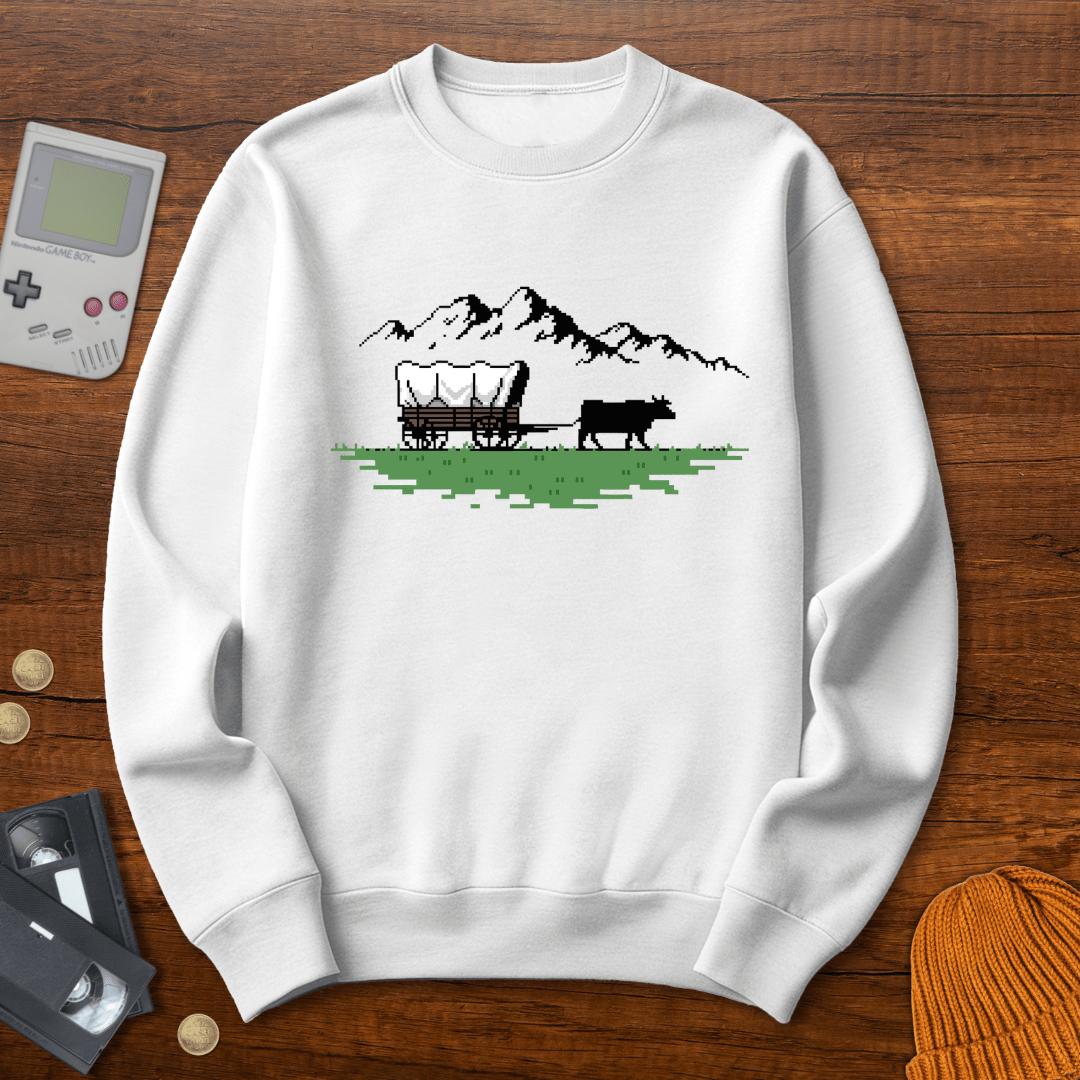Printify Sweatshirt S / White Oregon Trail - Sweatshirt