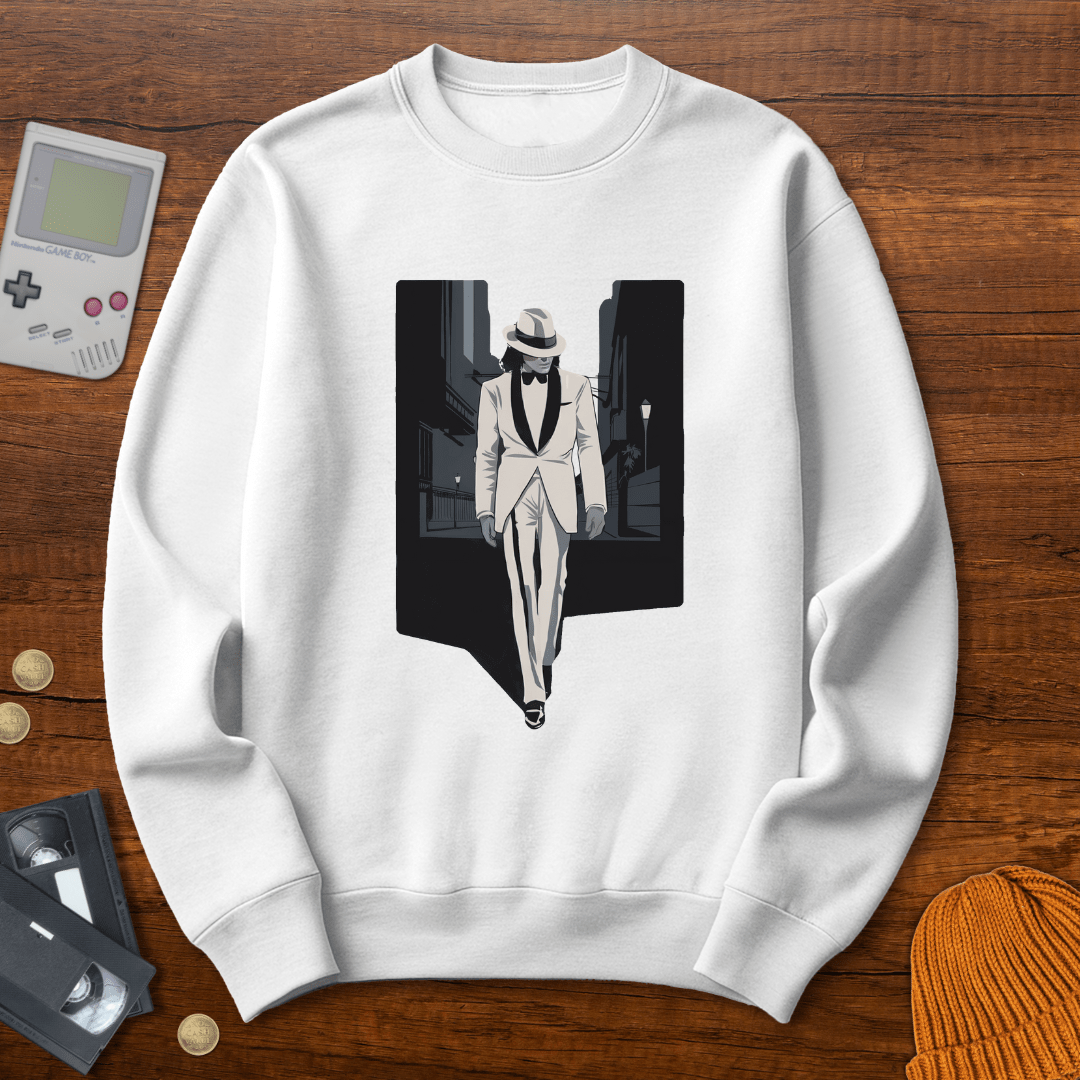 Printify Sweatshirt S / White Smooth Criminal - Sweatshirt