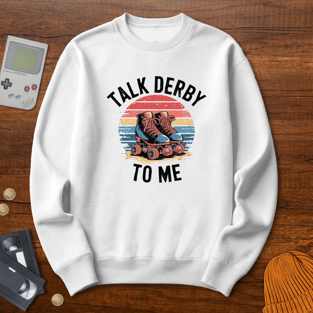 Printify Sweatshirt S / White Talk Derby - Sweatshirt