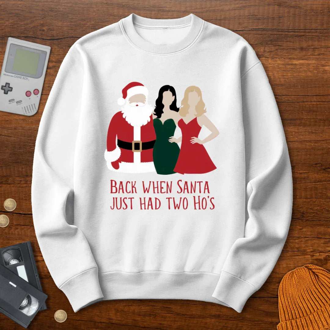 Two Ho's - Sweatshirt - Throwback Paradise