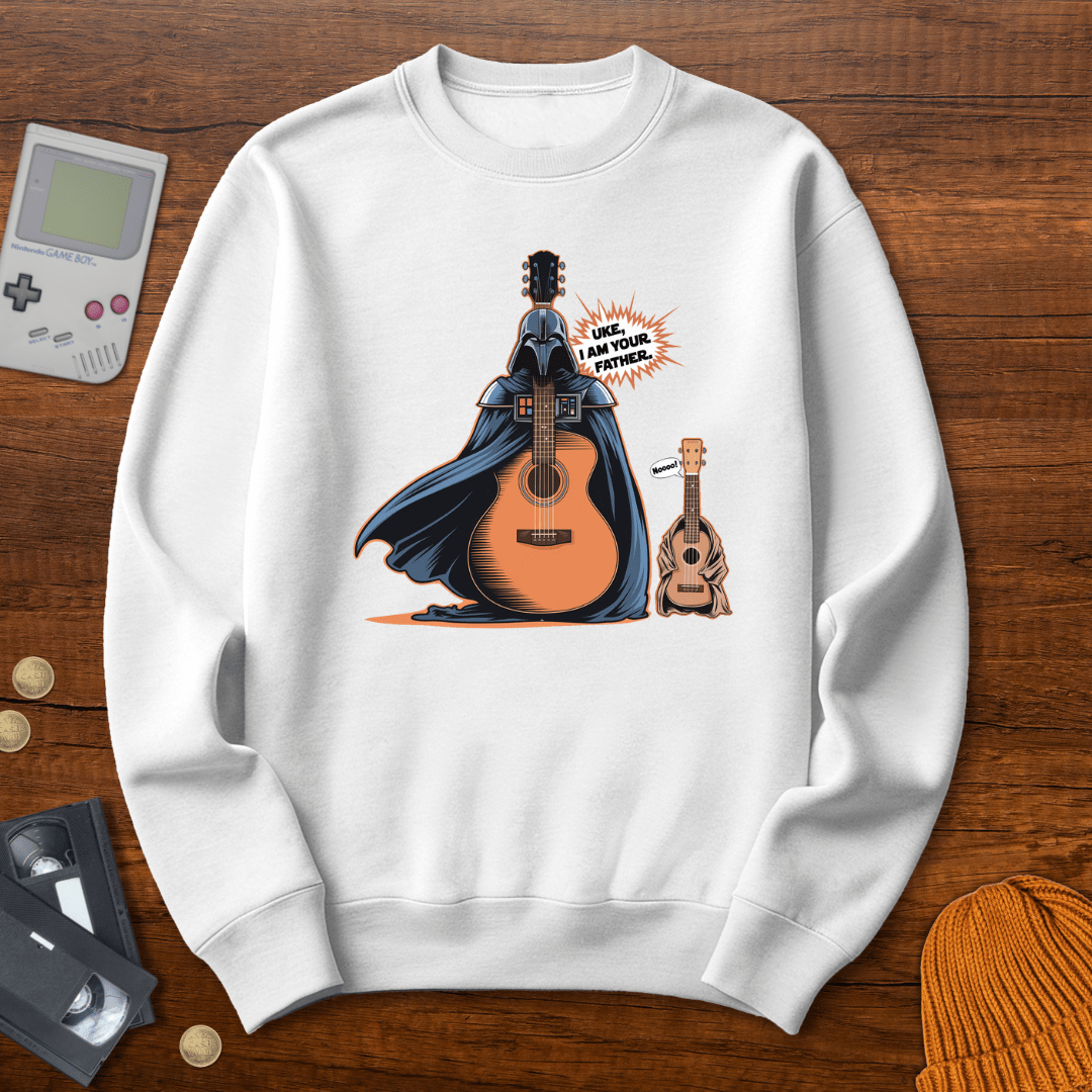 Printify Sweatshirt S / White Uke I am your father - Sweatshirt