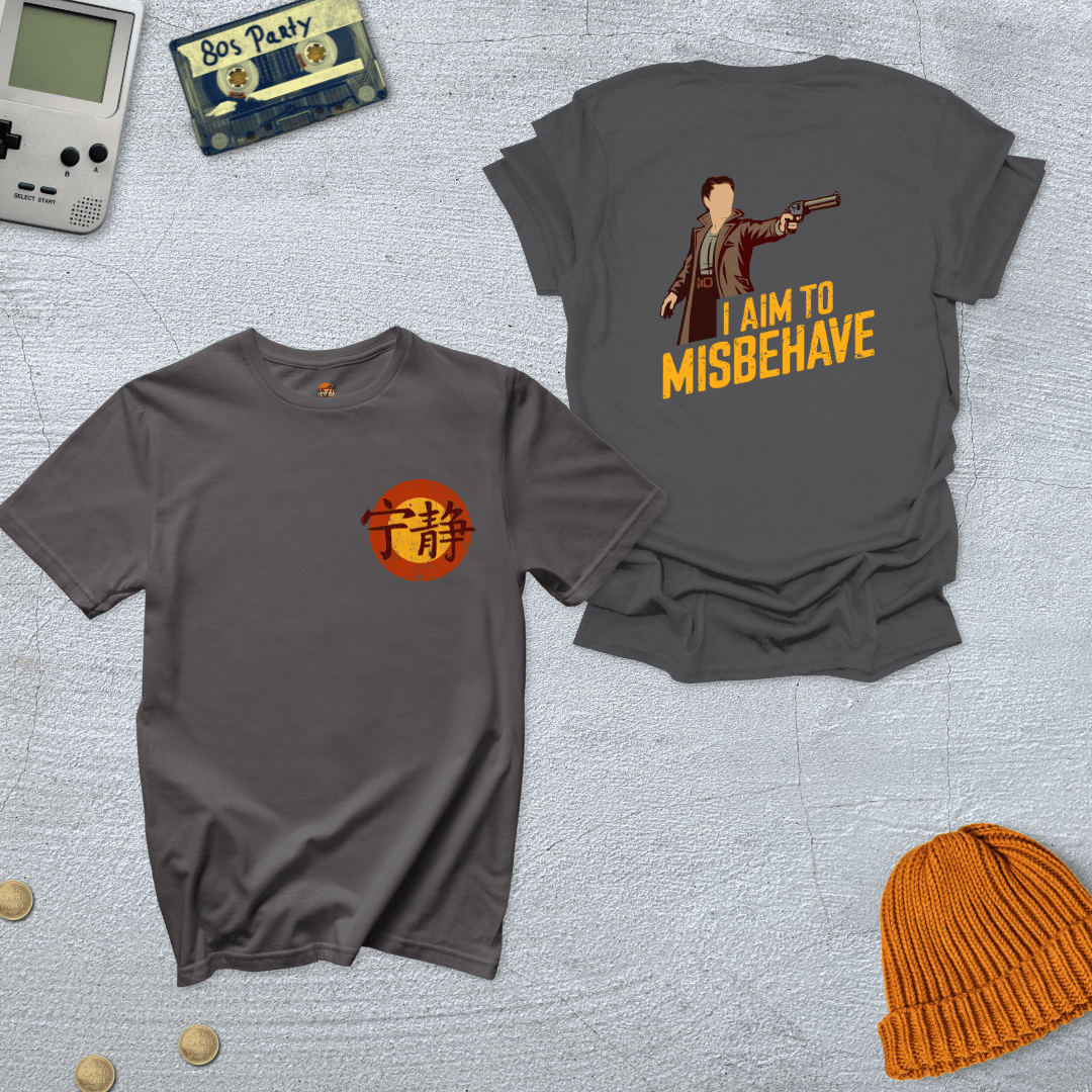 Printify T-Shirt Aim to Misbehave - Shirt