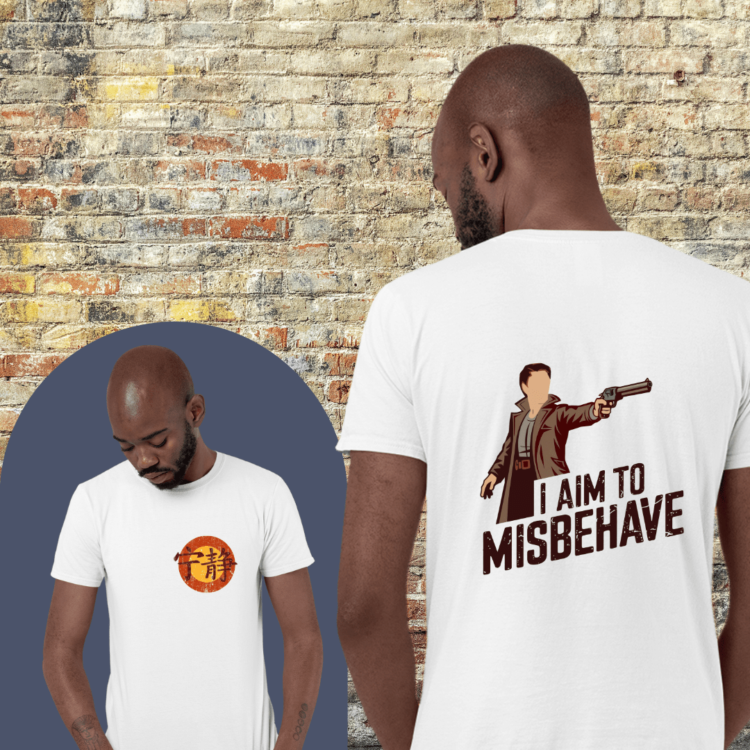 Printify T-Shirt Aim to Misbehave - Shirt