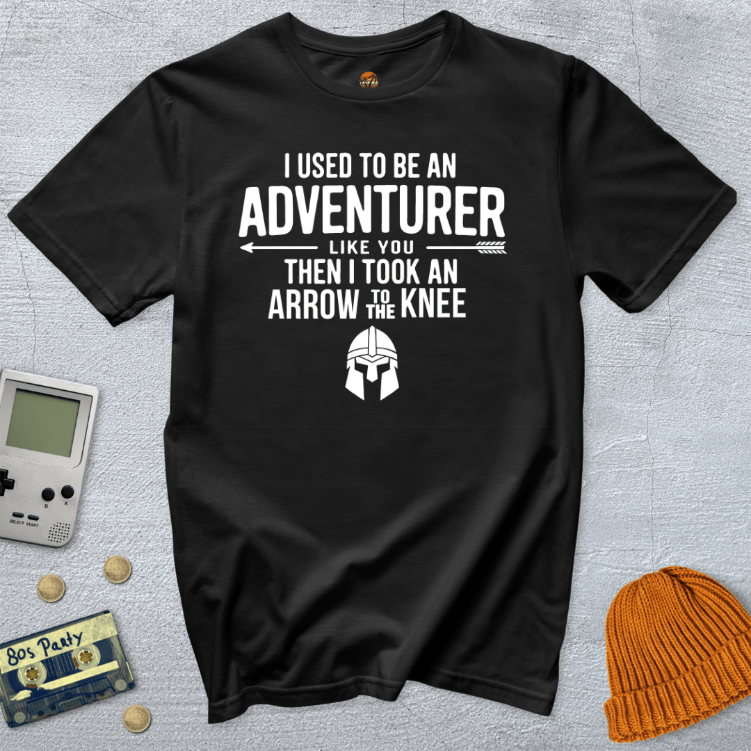 Printify T-Shirt Black / S Arrow to the Knee - Shirt
