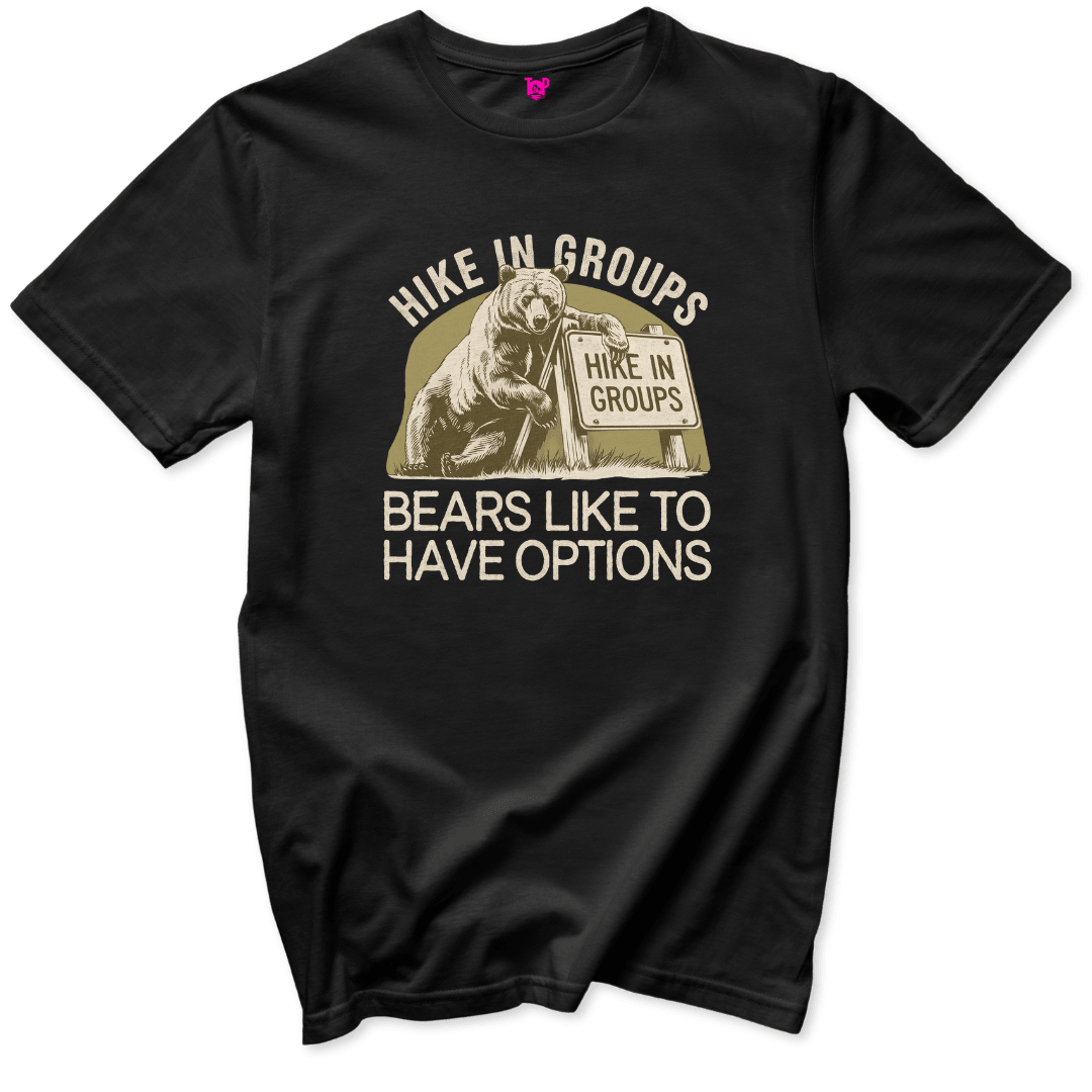 Bear Hiking Advice T-Shirt - Throwback Paradise