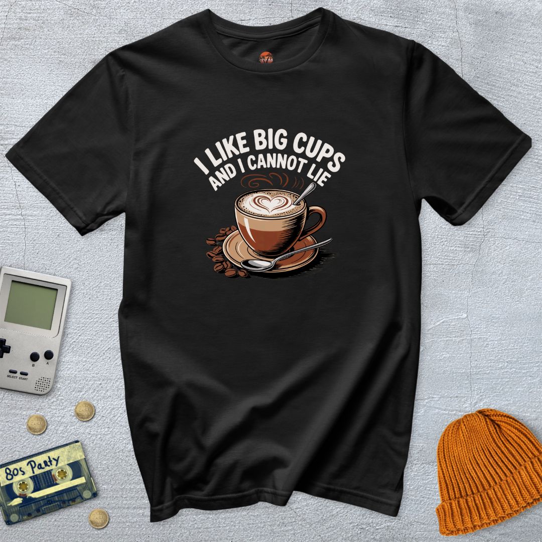 Printify T-Shirt Black / S Big Cups - Shirt