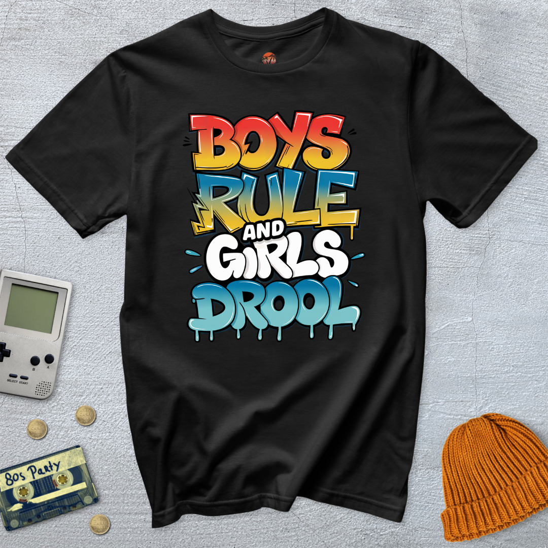 Printify T-Shirt Black / S Boys Rule - Shirt