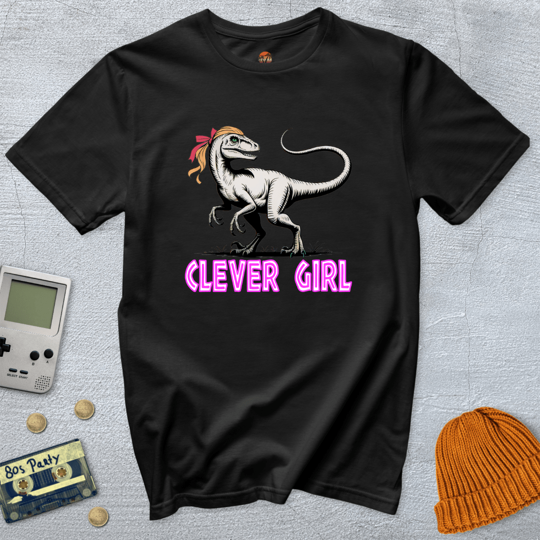 Printify T-Shirt Black / S Clever Girl - Shirt