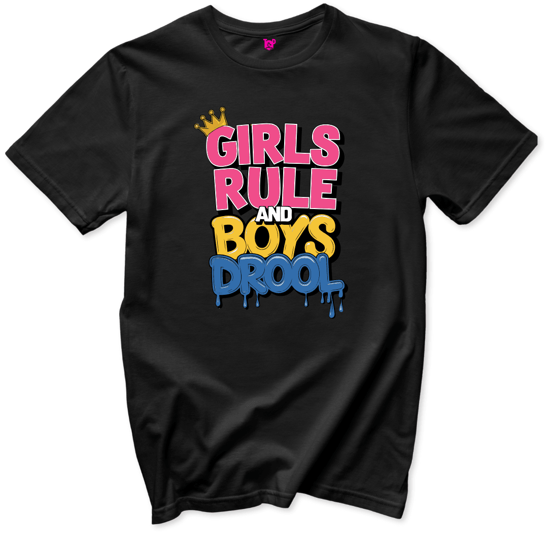 Girls Rule T-Shirt - Throwback Paradise
