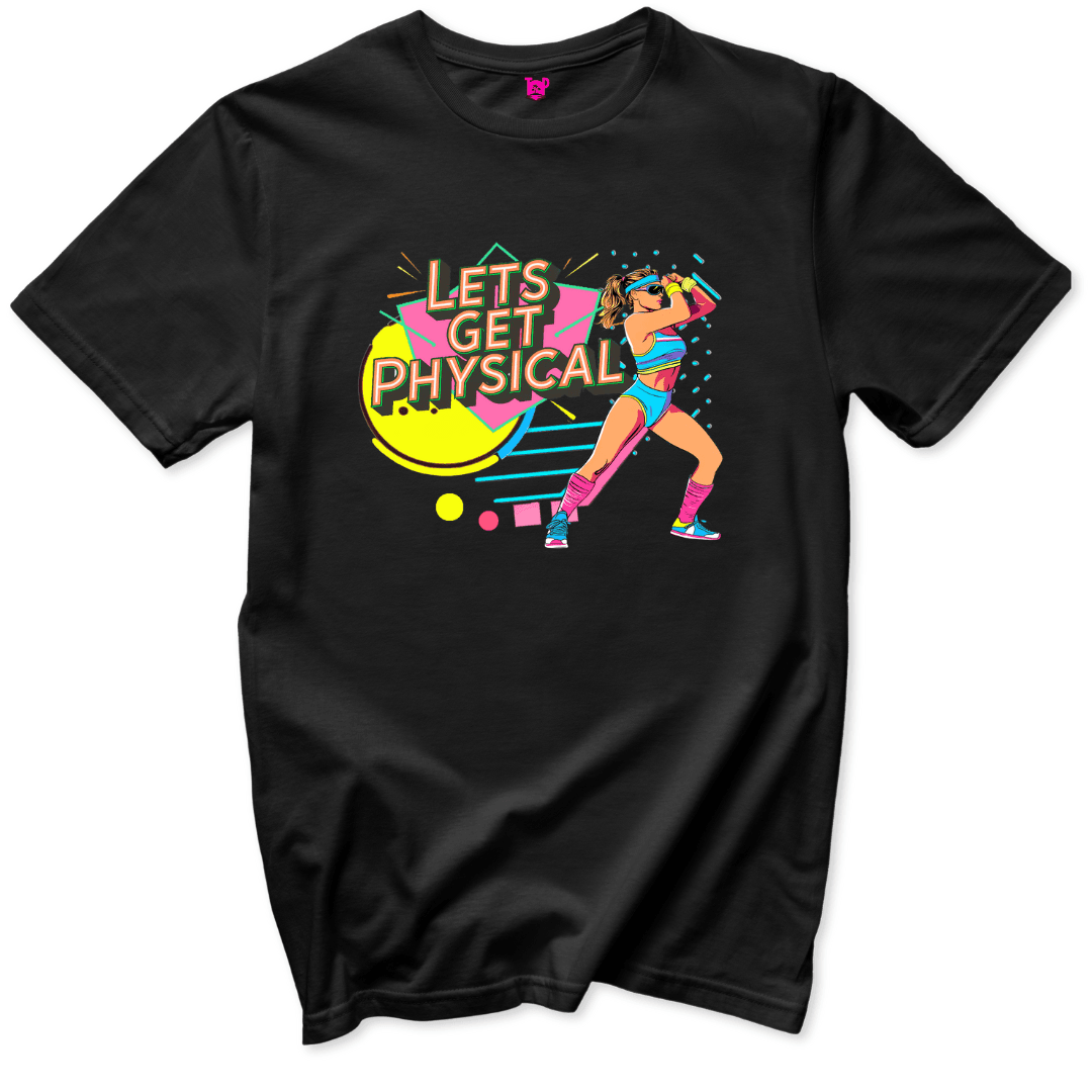 Lets Get Physical 80s T-Shirt - Throwback Paradise