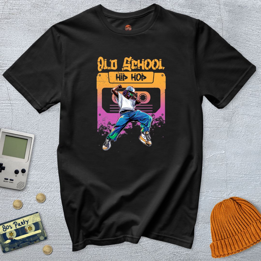 Printify T-Shirt Black / S Old School Hip Hop - Shirt