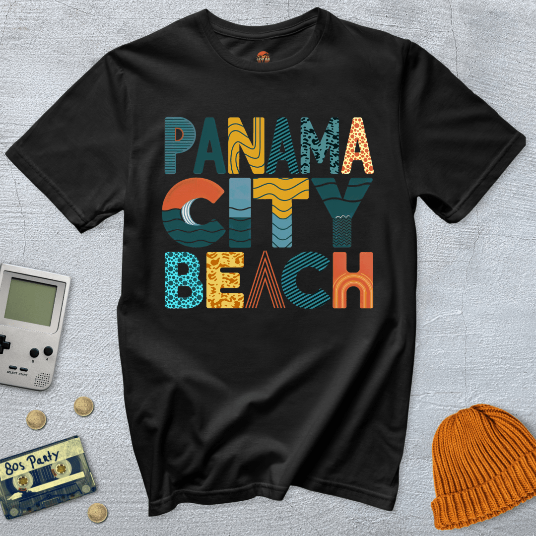 Printify T-Shirt Black / S Panama City Beach - Shirt