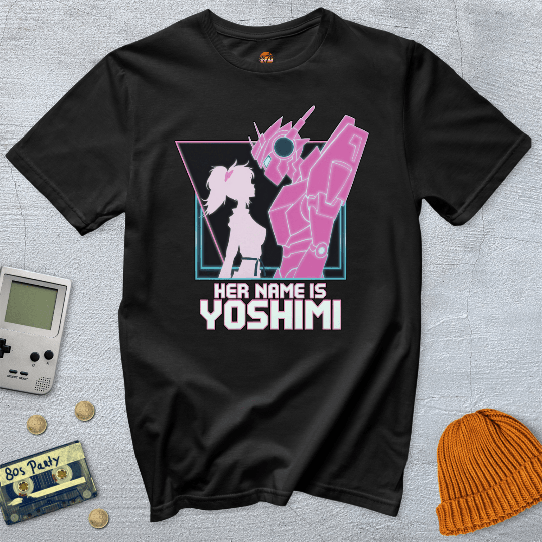 Printify T-Shirt Black / S Pink Robots - Shirt