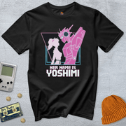 Printify T-Shirt Black / S Pink Robots - Shirt