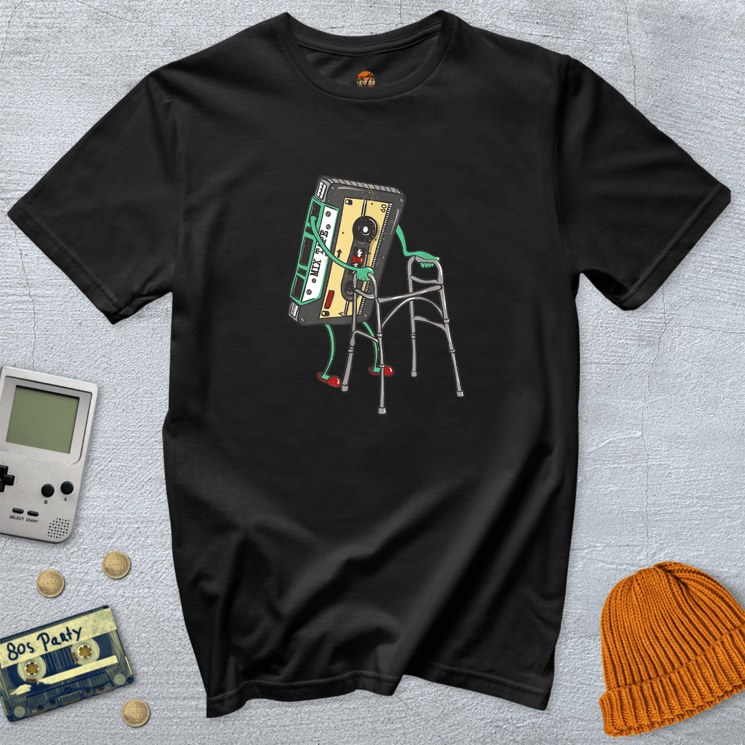 Printify T-Shirt Black / S Retro Cassette - Shirt
