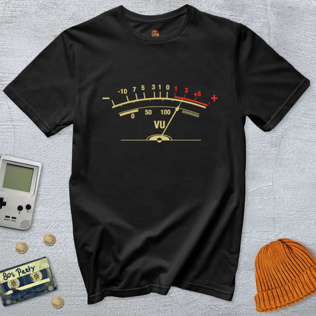 Printify T-Shirt Black / S VU Meter - Shirt
