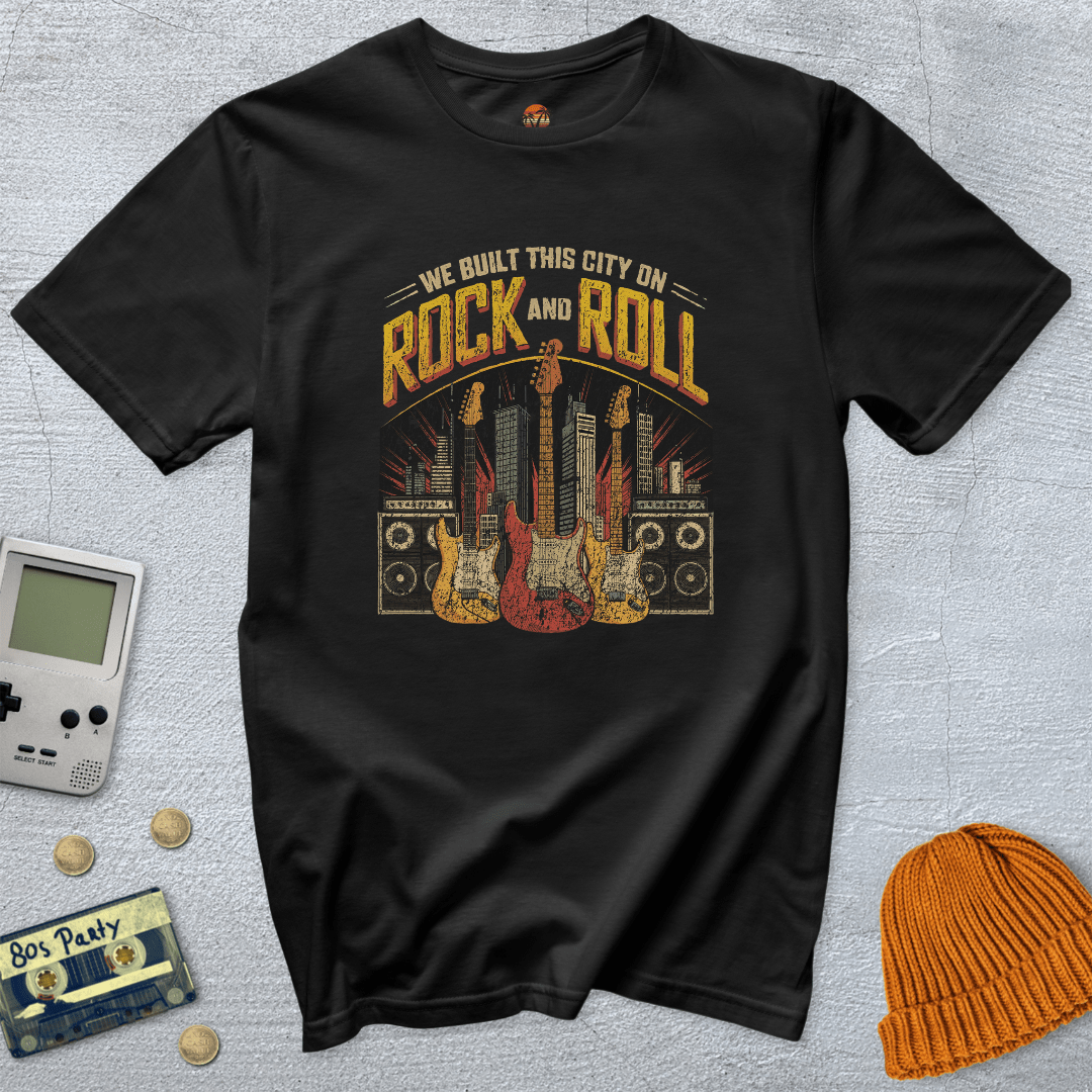 Printify T-Shirt Black / S We built this city - Shirt