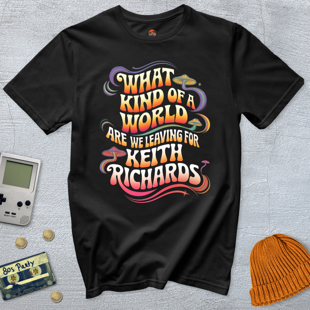 Printify T-Shirt Black / S What kind of world - Shirt
