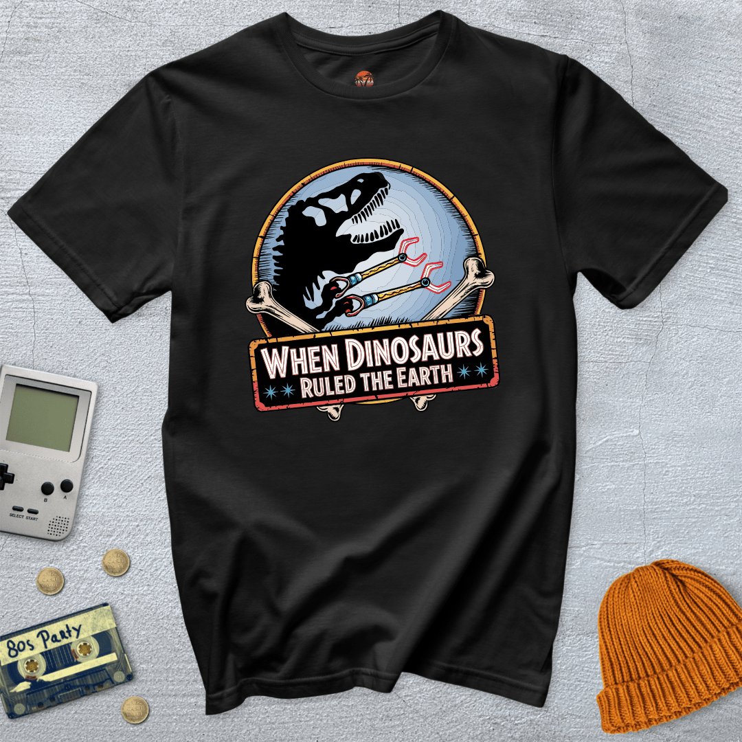Printify T-Shirt Black / S When Dinosaurs Ruled the Earth - Shirt