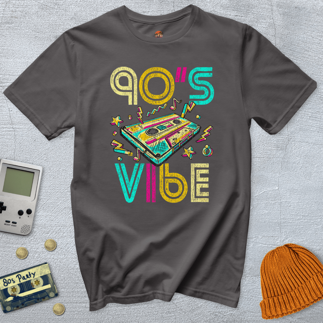 Printify T-Shirt Charcoal / S 90's Vibe - Shirt