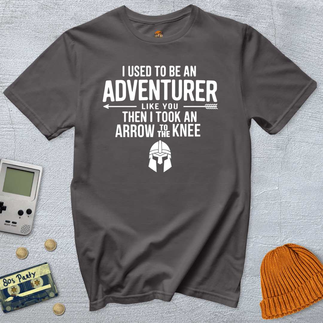Printify T-Shirt Charcoal / S Arrow to the Knee - Shirt