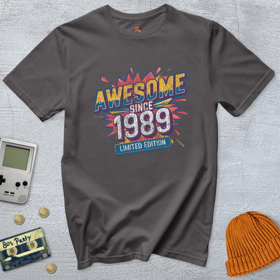 Printify T-Shirt Charcoal / S Awesome 1989 - Shirt