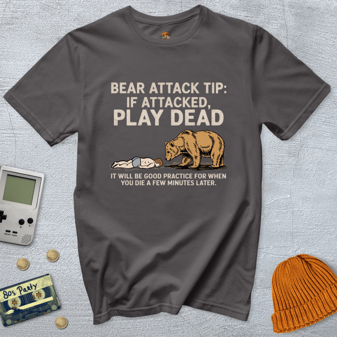 Printify T-Shirt Charcoal / S Bear Attack - Shirt