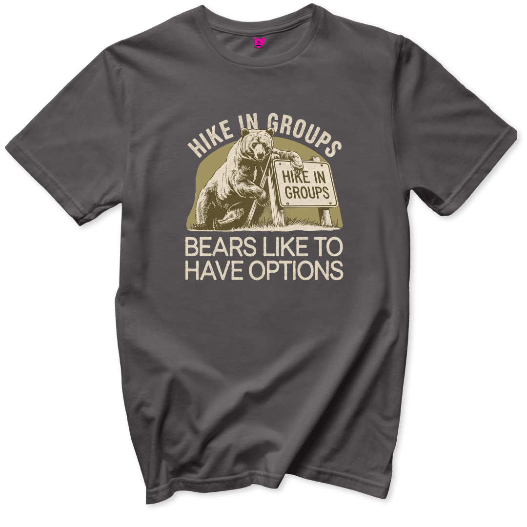 Bear Hiking Advice T-Shirt - Throwback Paradise