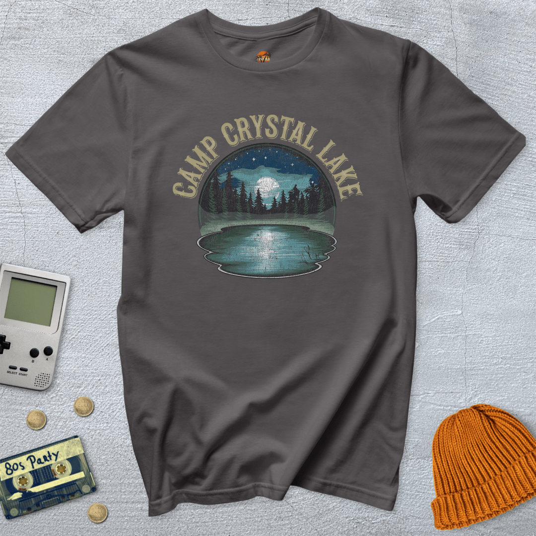 Printify T-Shirt Charcoal / S Camp Crystal Lake - Shirt
