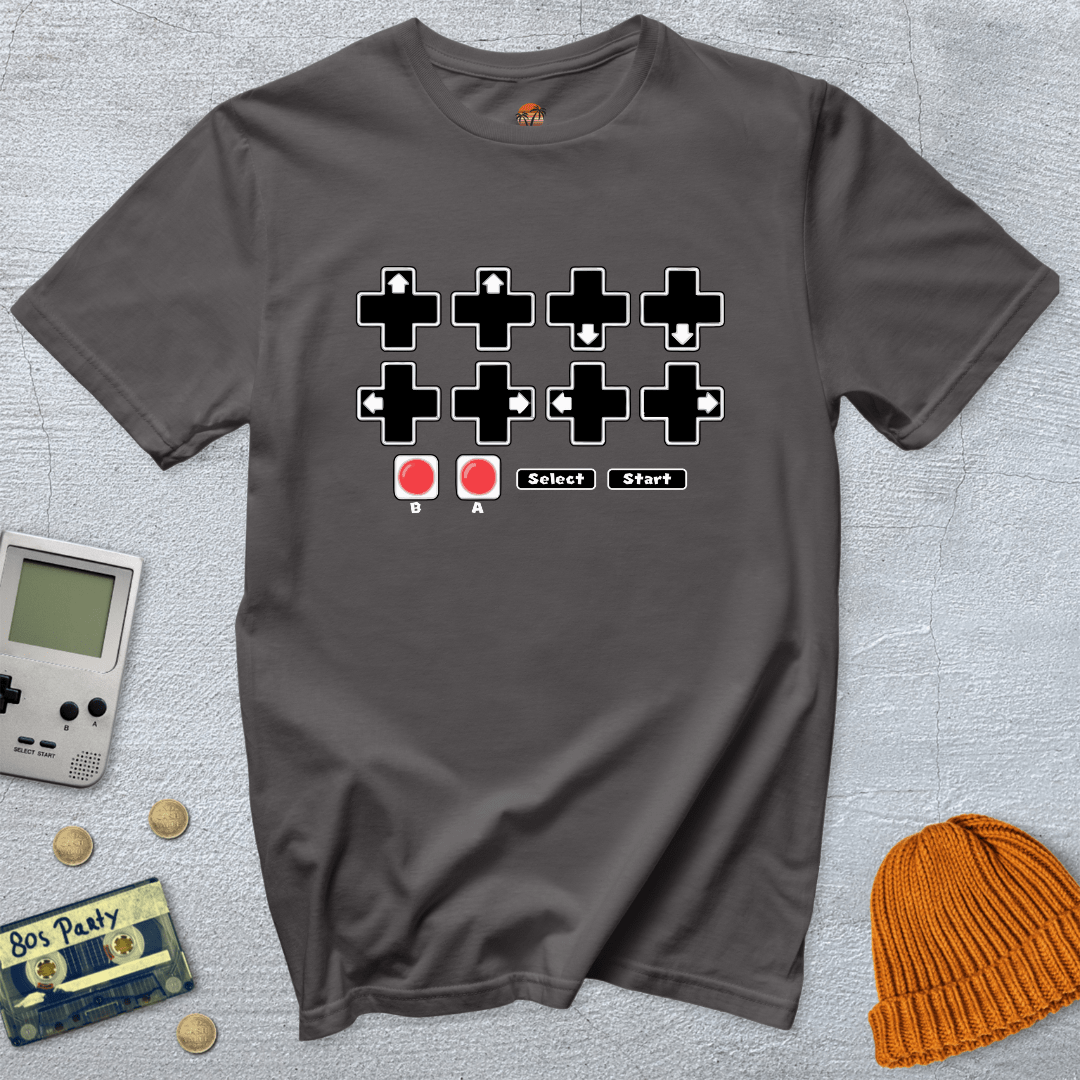 Printify T-Shirt Charcoal / S Cheat Code - Shirt