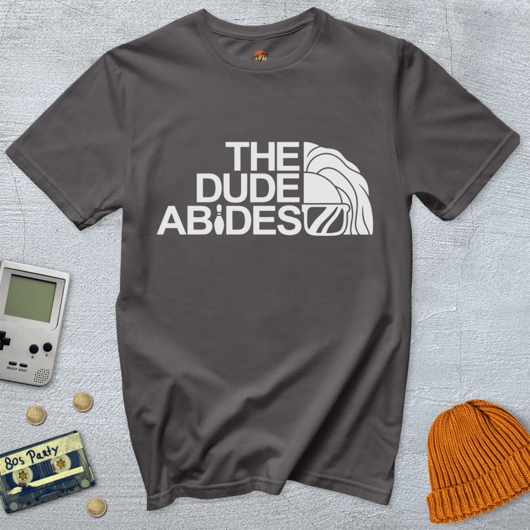 Printify T-Shirt Charcoal / S Dude Abides - Shirt