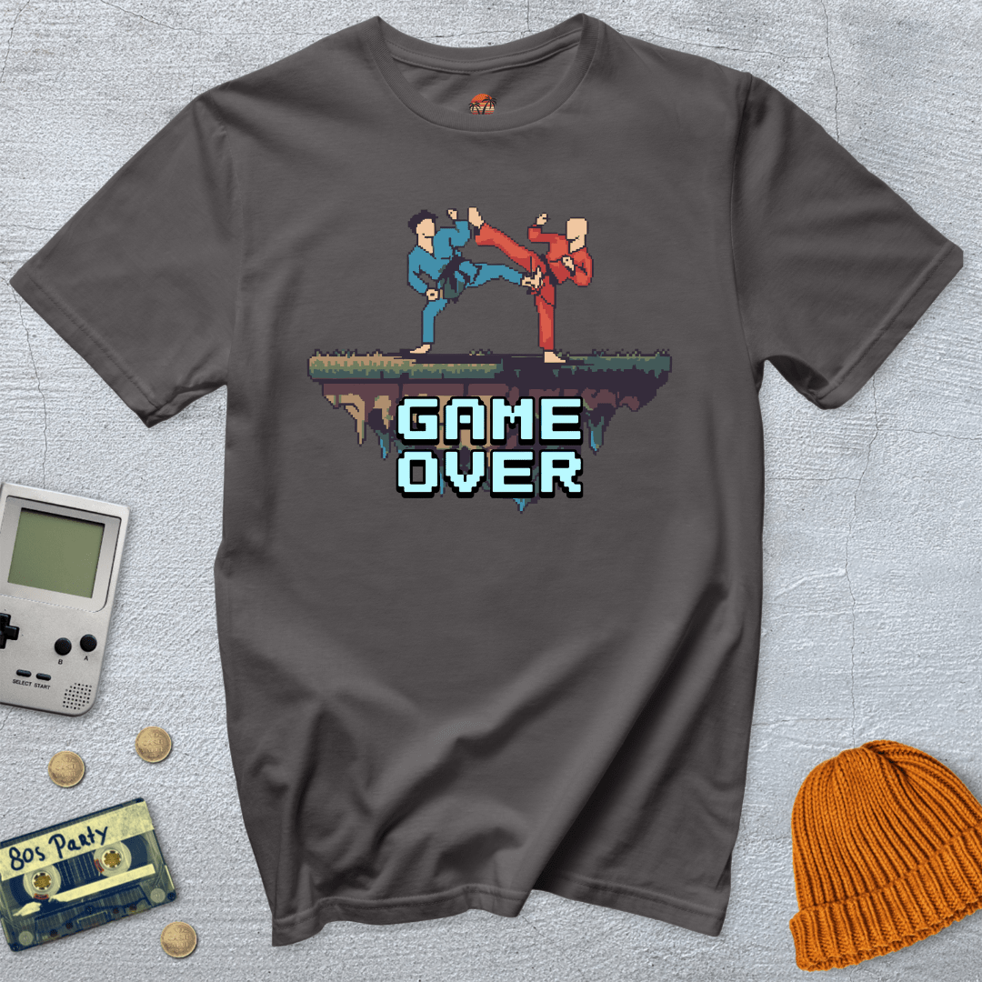 Printify T-Shirt Charcoal / S Game Over - Shirt