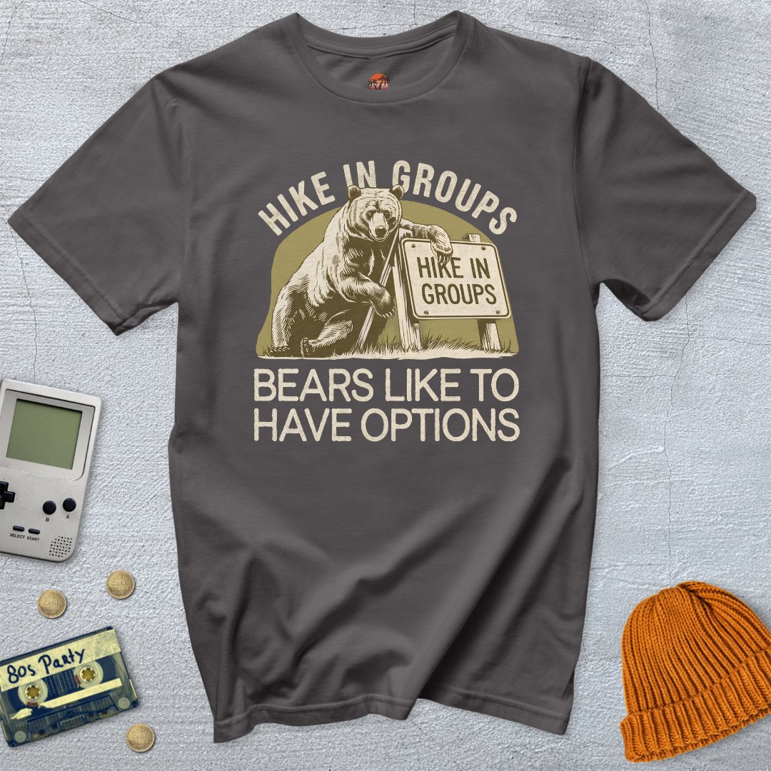 Printify T-Shirt Charcoal / S Hike in Groups - Shirt