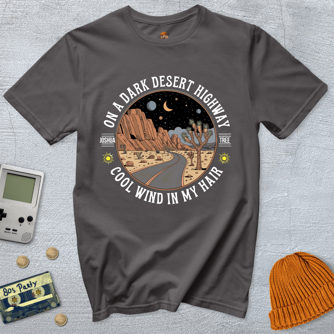 Printify T-Shirt Charcoal / S Joshua Tree Hwy  - Shirt