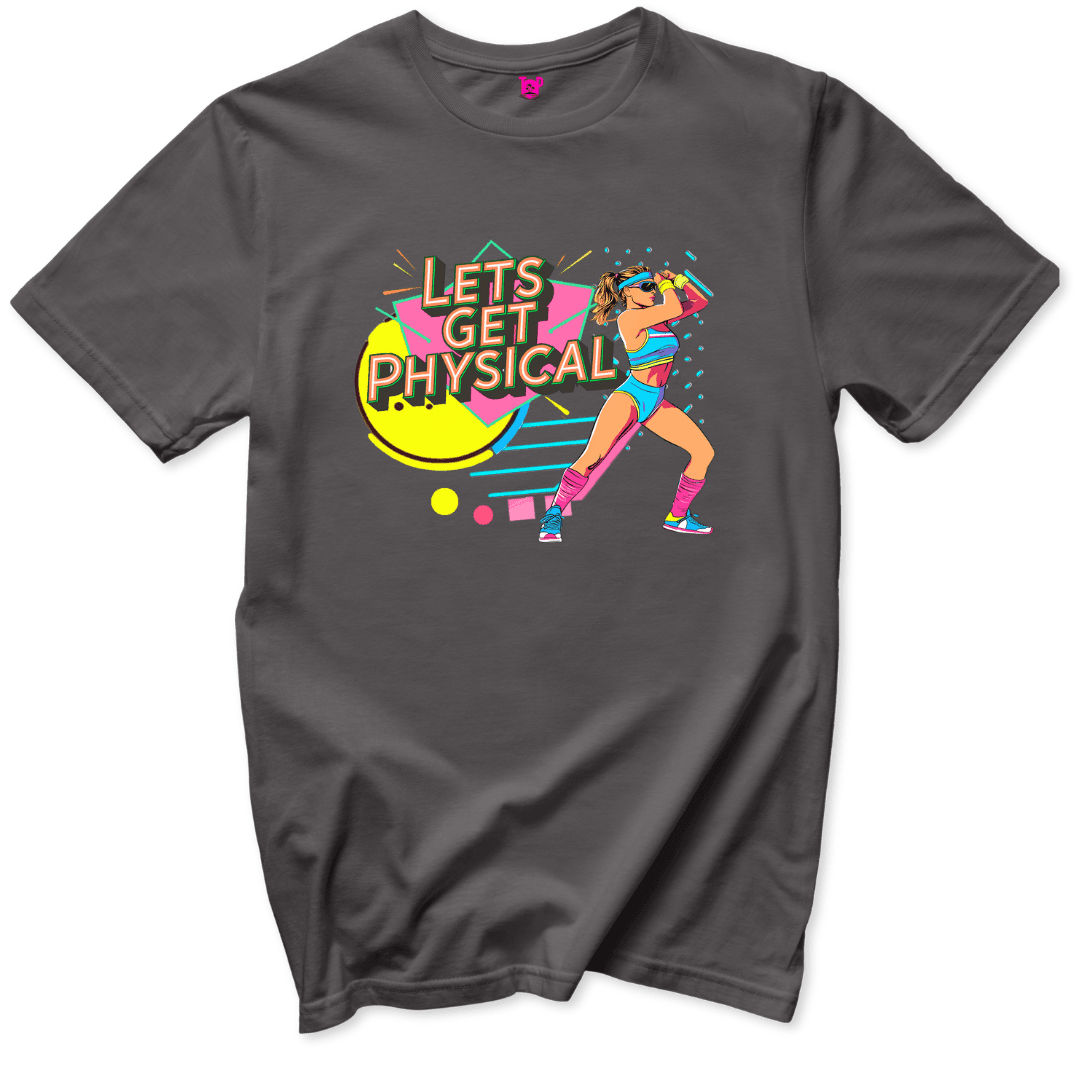 Lets Get Physical 80s T-Shirt - Throwback Paradise