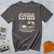 Printify T-Shirt Charcoal / S Lion Attack - Shirt