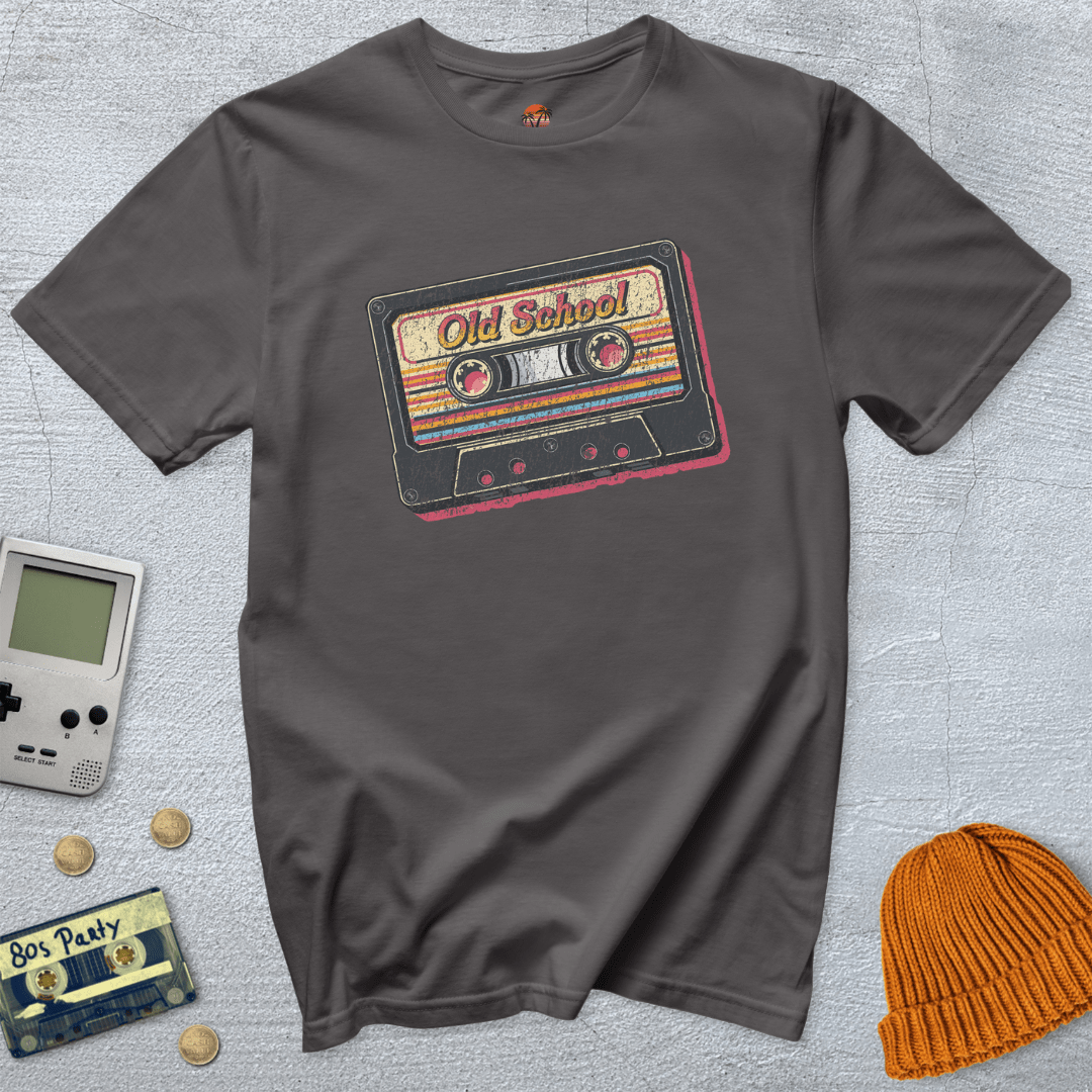 Printify T-Shirt Charcoal / S Old School - Shirt
