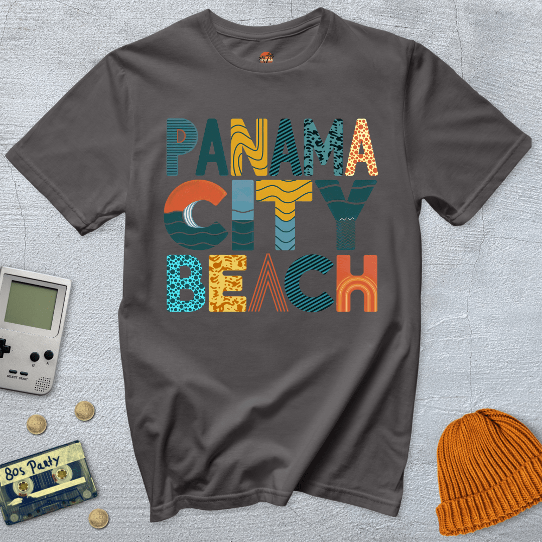 Printify T-Shirt Charcoal / S Panama City Beach - Shirt