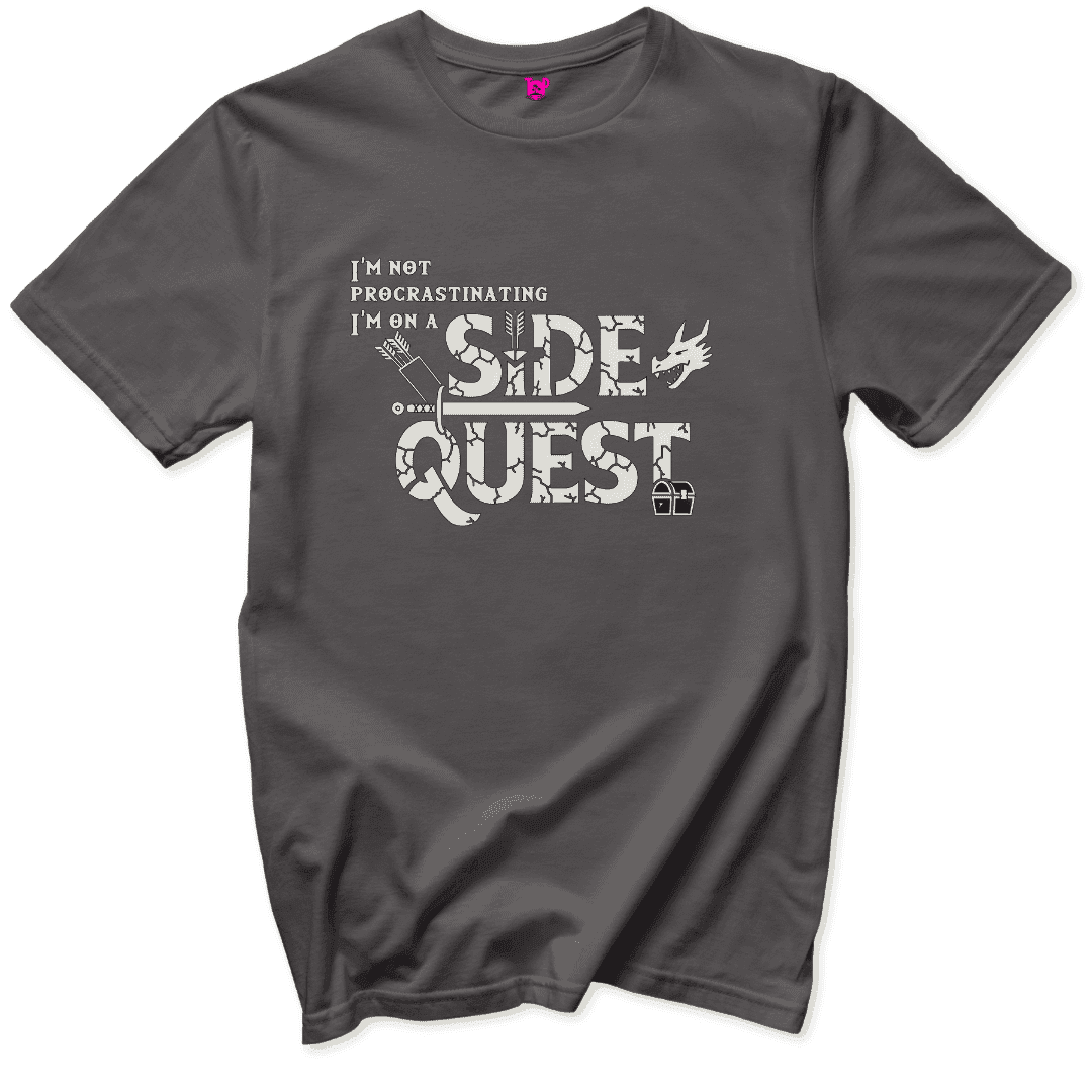 Procrastination Quest T-Shirt - Throwback Paradise
