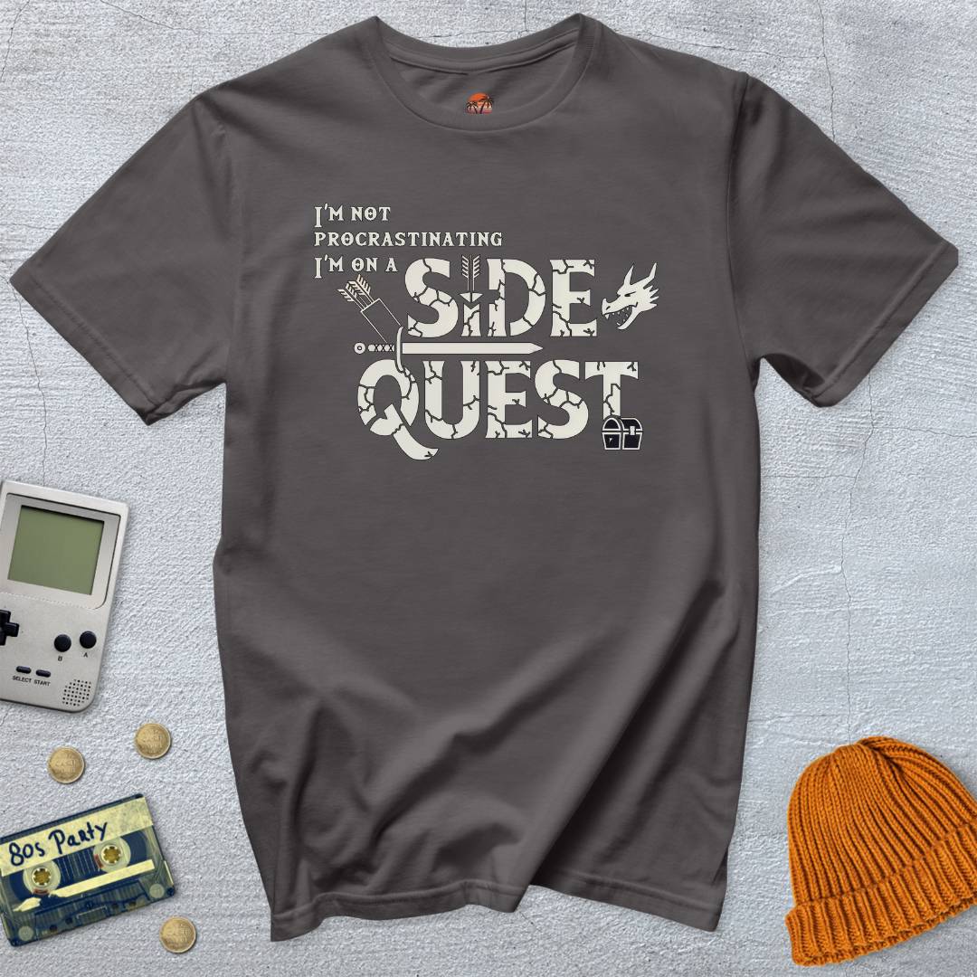 Printify T-Shirt Charcoal / S Procrastination - Shirt