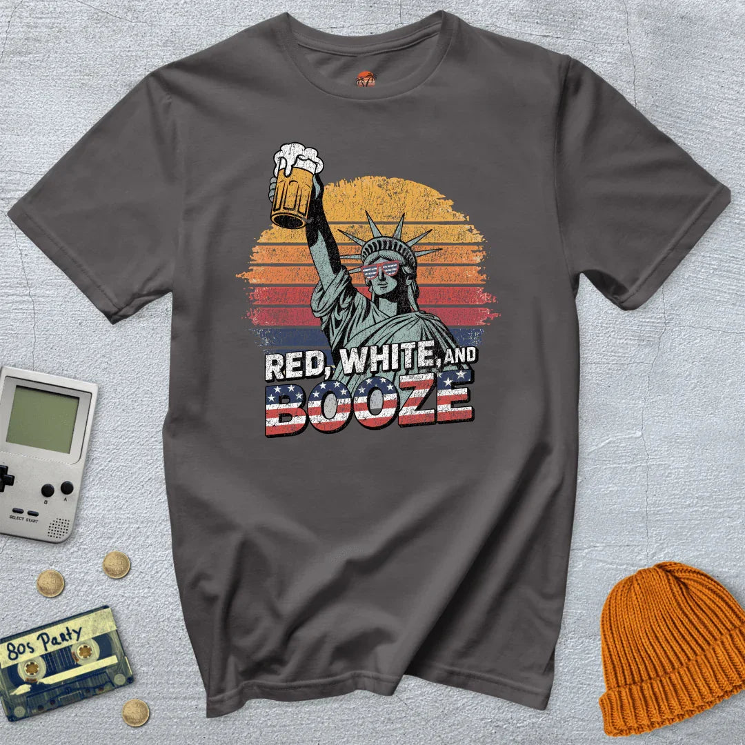 Red White Booze - Shirt - Throwback Paradise