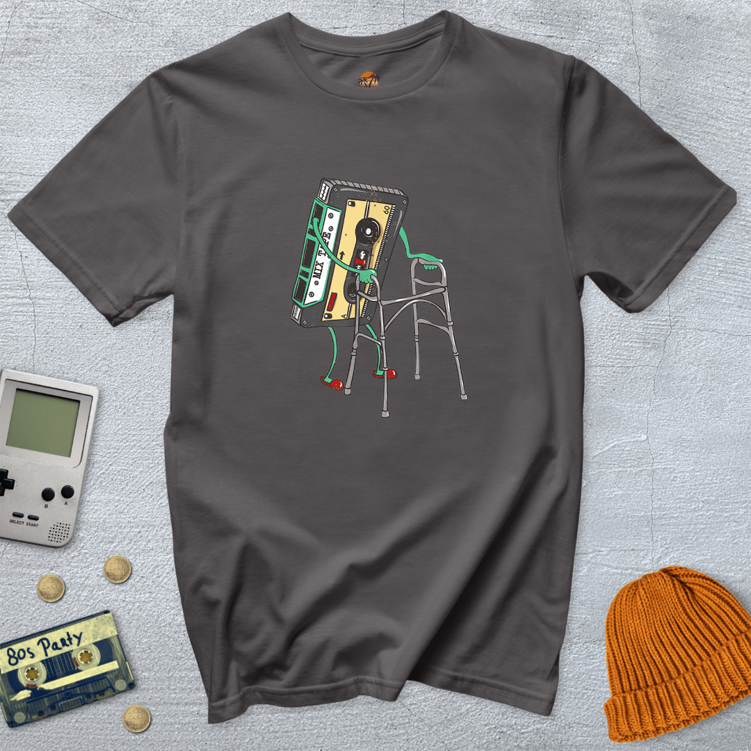 Printify T-Shirt Charcoal / S Retro Cassette - Shirt