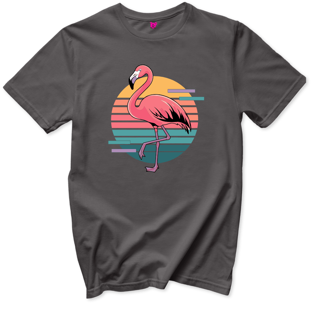 Retro Flamingo T-Shirt - Throwback Paradise