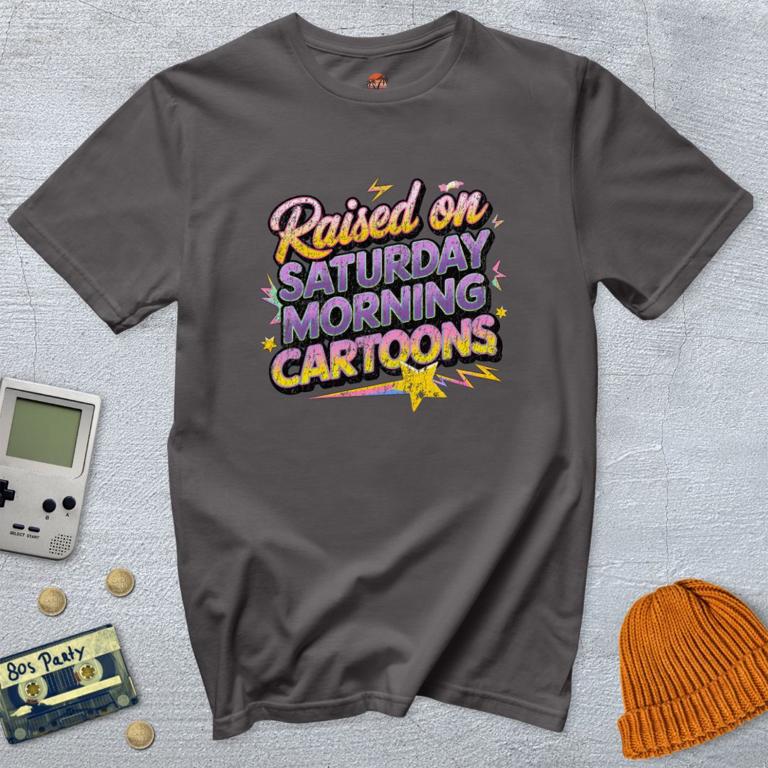 Printify T-Shirt Charcoal / S Saturday Morning Cartoons - Shirt