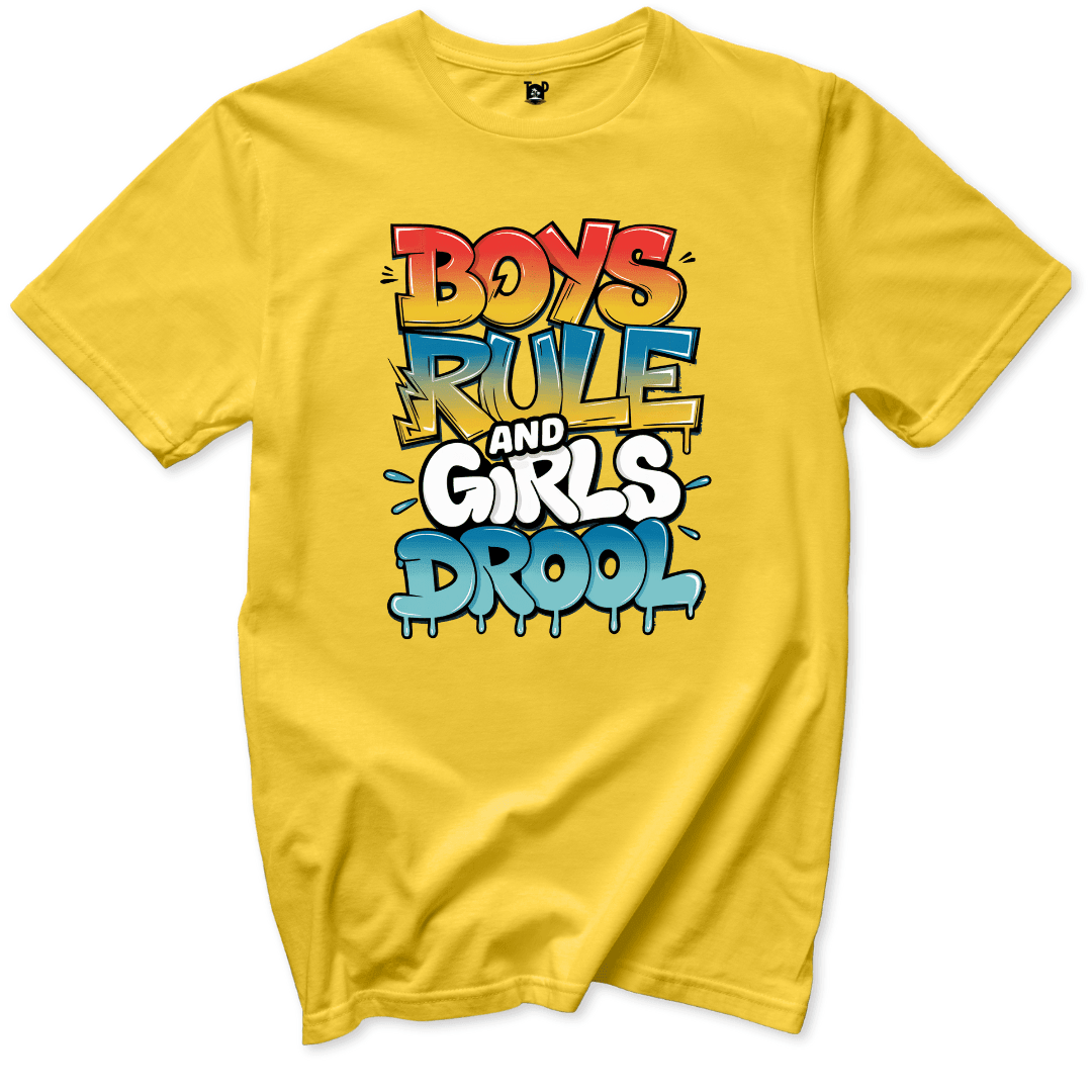 Boys Rule T-Shirt - Throwback Paradise