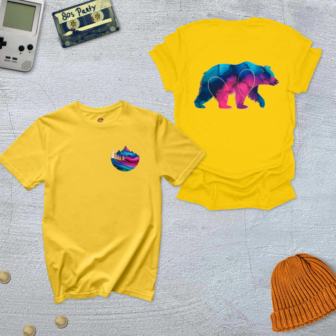 Printify T-Shirt Daisy / S Gradient Grizzly - Shirt