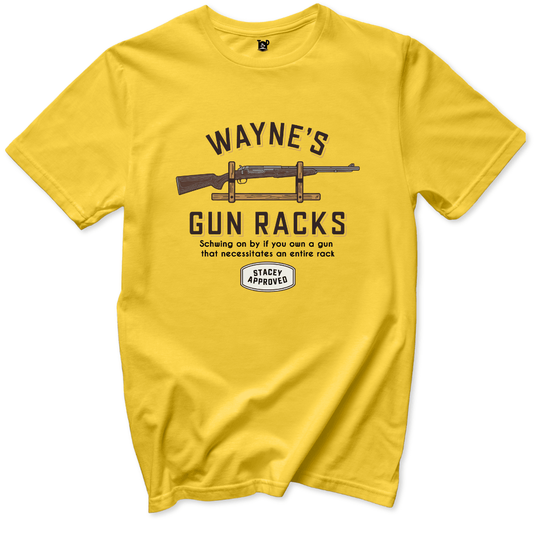 Gun Racks T-Shirt - Throwback Paradise