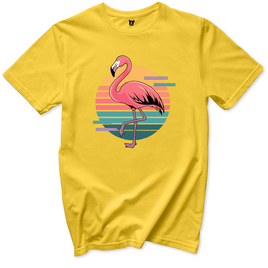Retro Flamingo T-Shirt - Throwback Paradise